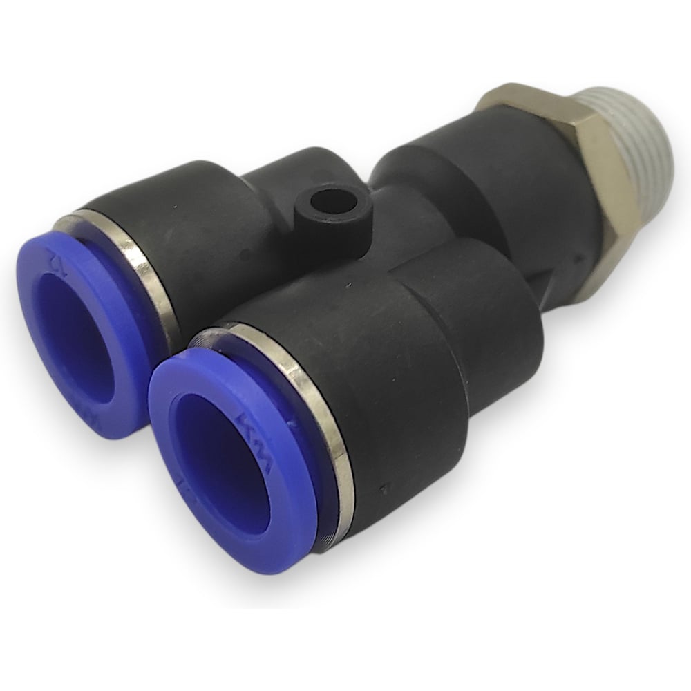 Изображение товара Тройник Контактная Механика Y-образный трубка 12мм, 3/8 KZPWT12-03P