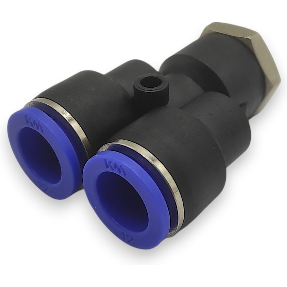 Изображение товара Тройник Контактная Механика Y-образный трубка 12мм, 1/8 KZPWT12-01P