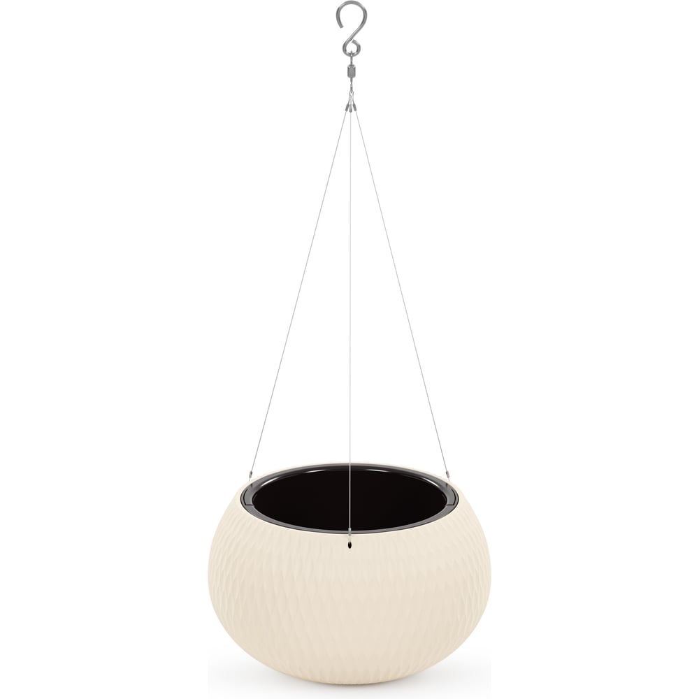 Изображение товара Кашпо Альтернатива Жемчужина 7 л - подвесное, бежевый, круглая форма