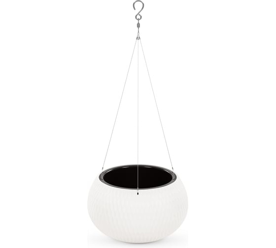 Изображение товара Кашпо ЗПИ Альтернатива Жемчужина 7л подвесное (белый) М8726