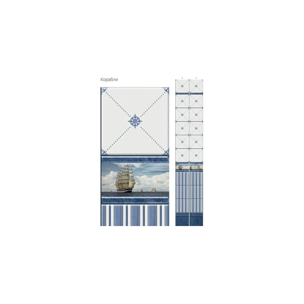 Изображение товара ПВХ панель КронаПласт Unique Корабли 2700x250x8 мм