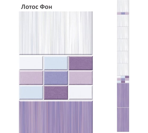 Изображение товара Панель ПВХ КронаПласт Unique Лотос фон 12 шт 00-00057151/12