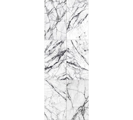 Изображение товара Панель ПВХ КронаПласт Unique Марвин Белый Соло 12 шт УТ-00102576/12