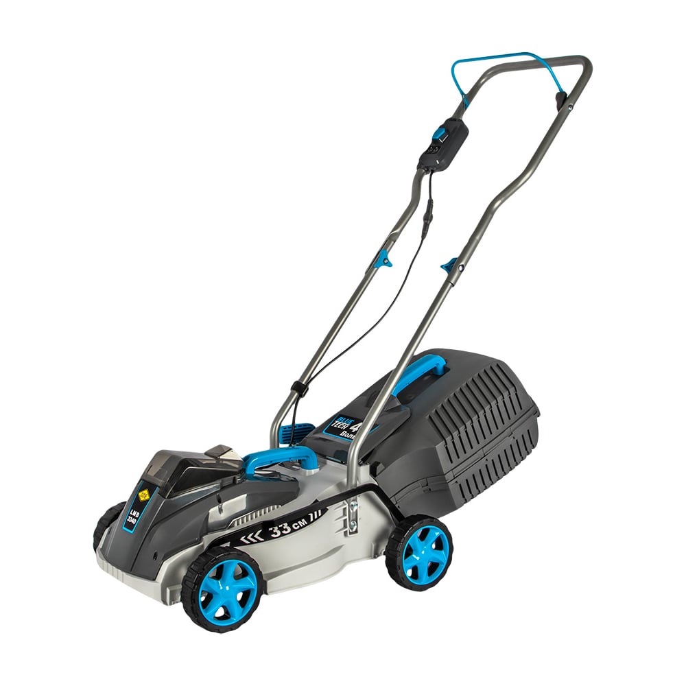 Изображение товара Газонокосилка аккумуляторная DDE BlueTech LMB 3340 (33 см, 25 - 70 мм, сборник 40л, без ЗУ и АКБ) 912-198