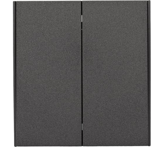 Изображение товара Механизм выключателя KRANZ STRONG 2-клавишный для жалюзи возвратный 10А с/у графит KR-78-0711-6