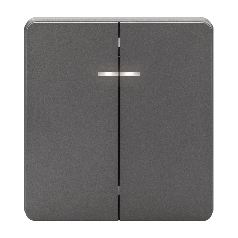 Изображение товара Клавишный выключатель KRANZ ROUND 2-клавишный с подсветкой