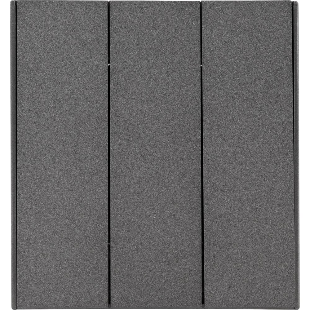 Механизм выключателя KRANZ STRONG 3-клавишный 10А с/у графит KR-78-0707-6