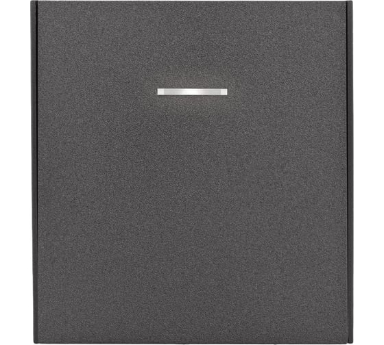 Изображение товара Механизм выключателя KRANZ STRONG 1-клавишный с подсветкой 10А с/у графит KR-78-0713-6