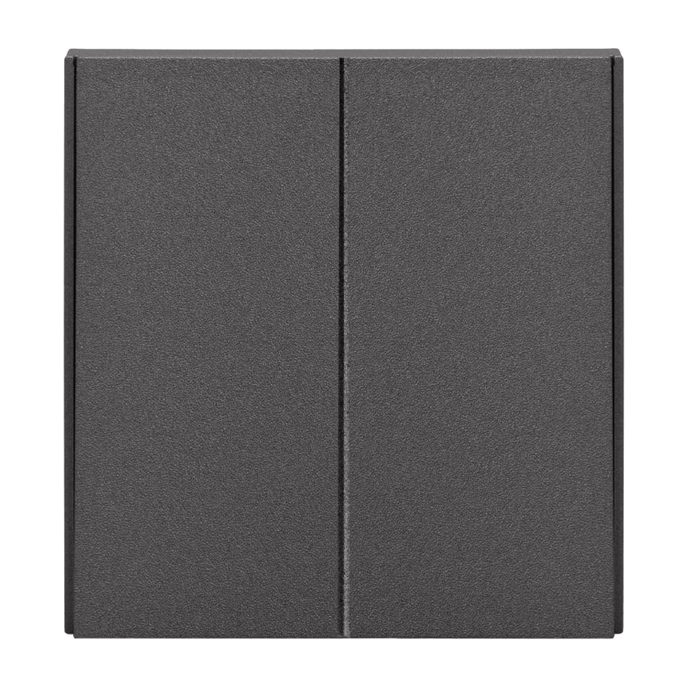 Изображение товара Кнопочный механический выключатель KRANZ STRONG KR-78-0706-6 графит 2-клавишный