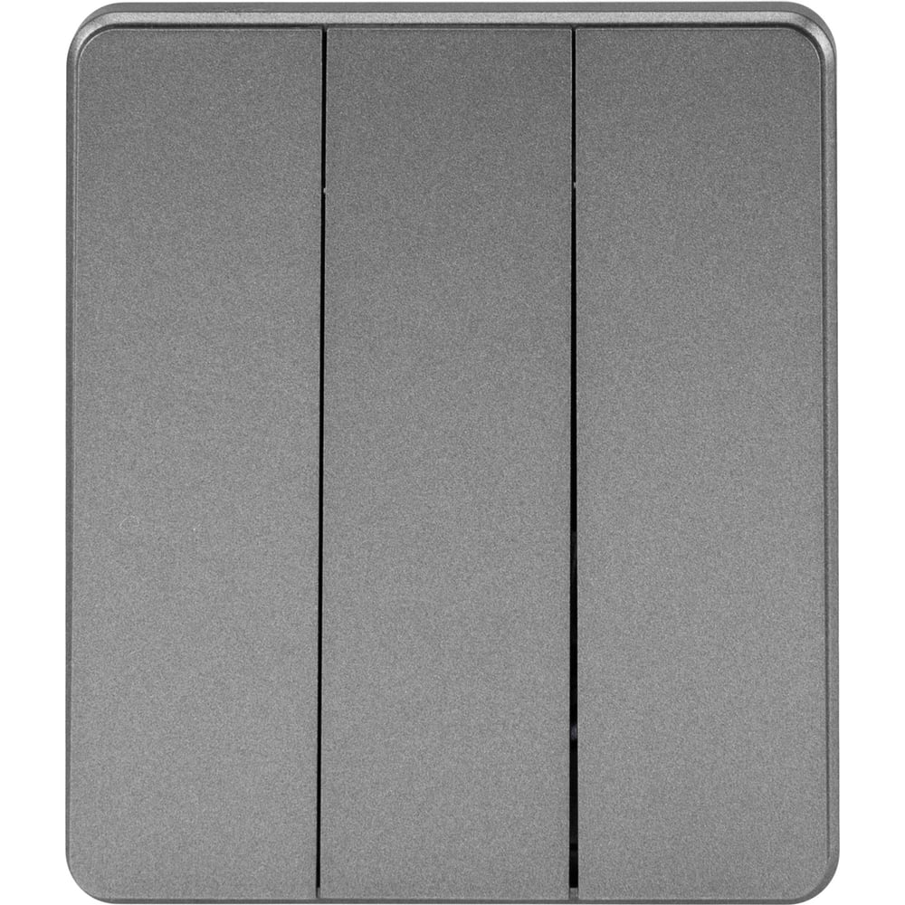 Изображение товара Механизм выключателя KRANZ ROUND 3-клавишный 10А с/у титан KR-78-0707-2