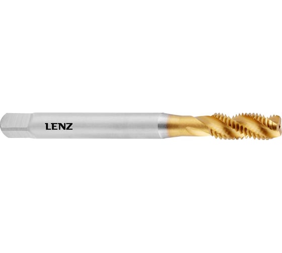 Изображение товара Метчик машинный LENZ для глухих отверстий М6х1, DIN 371, HSSE/TiN, LZGM-1106