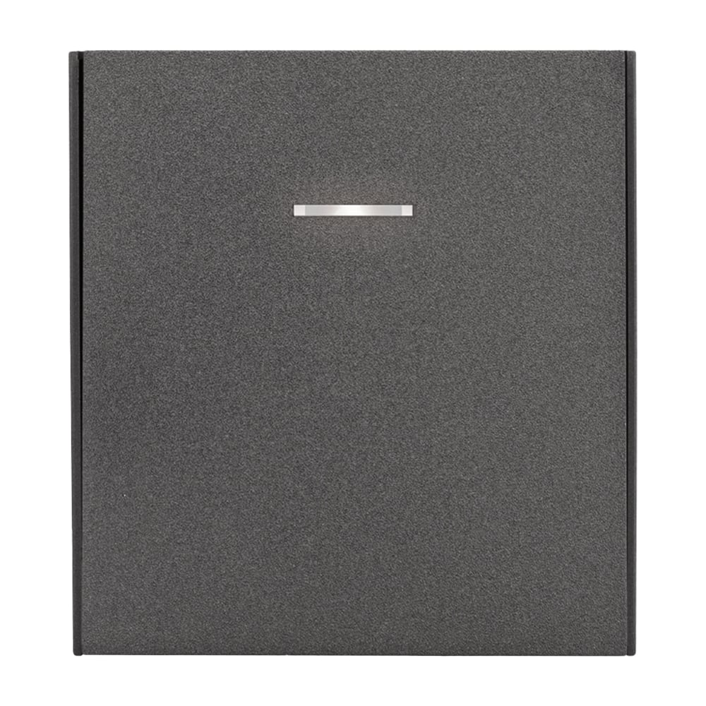 Изображение товара Механизм переключателя KRANZ STRONG 1-клавишный с подсветкой 10А с/у графит KR-78-0716-6