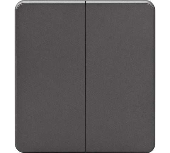 Изображение товара Механизм переключателя KRANZ ROUND 2-клавишный 10А с/у титан KR-78-0709-2