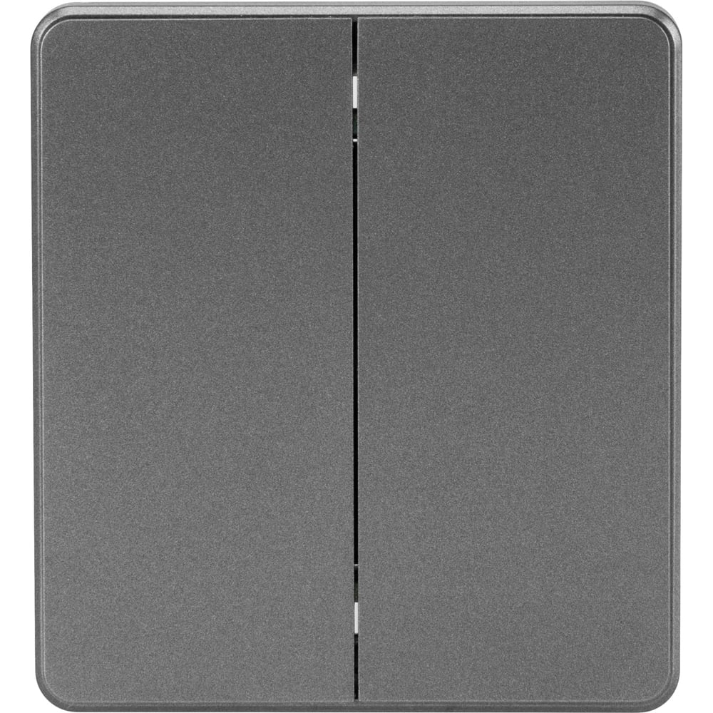 Изображение товара Механизм перекрестного переключателя KRANZ ROUND 2-клавишный 10А с/у титан KR-78-0733-2