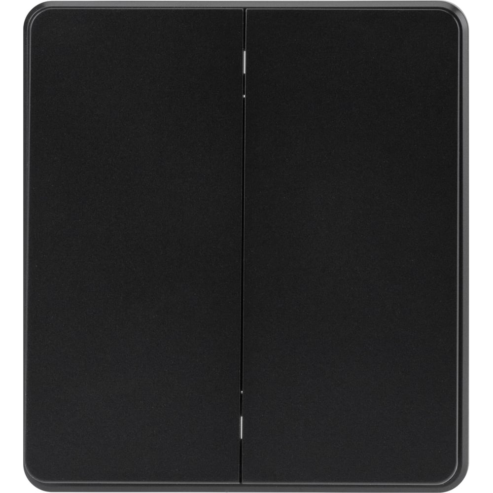 Изображение товара Механизм перекрестного переключателя KRANZ ROUND 2-клавишный 10А с/у оникс KR-78-0733-3