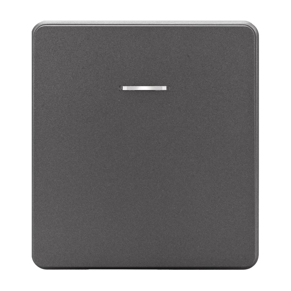 Изображение товара Механизм перекрестного переключателя KRANZ ROUND 1-клавишный с подсветкой 10А с/у титан KR-78-0718-2