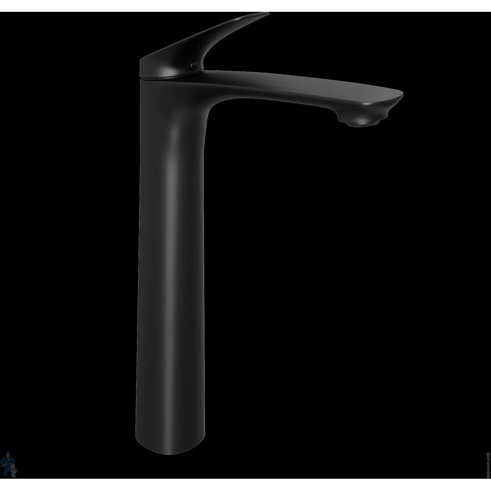 Изображение товара Смеситель для раковины Abelsberg Perfecta высокий, вулканический черный INF60102MB