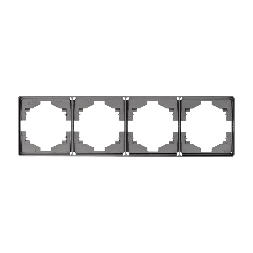 Изображение товара Рамка KRANZ ROUND 4-постовая титан KR-78-0754-2