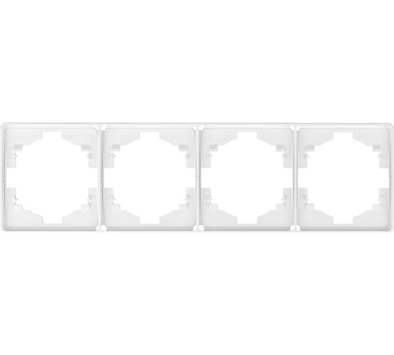 Изображение товара Рамка KRANZ ROUND 4-постовая перламутр KR-78-0754-1