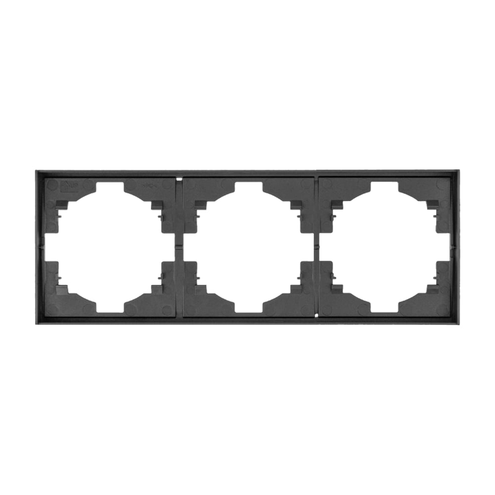 Изображение товара Рамка KRANZ STRONG KR-78-0753-6 3-постовая графит