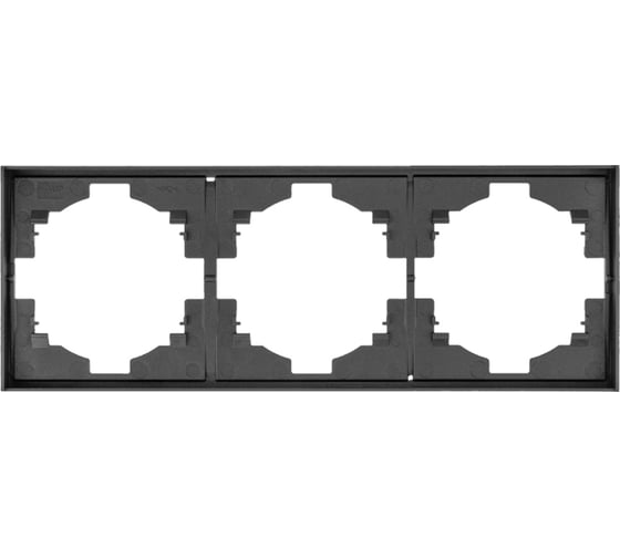 Изображение товара Рамка KRANZ STRONG 3-постовая графит KR-78-0753-6