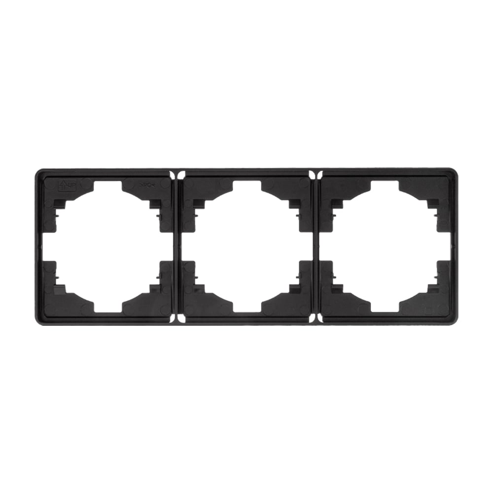 Изображение товара Рамка KRANZ ROUND 3-постовая оникс KR-78-0753-3