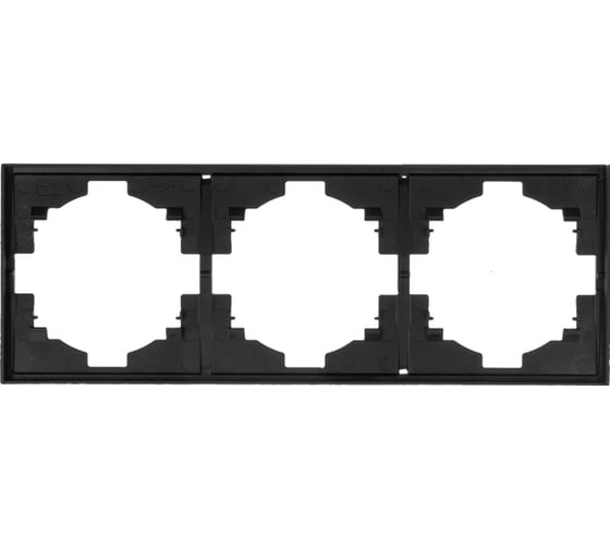 Изображение товара Рамка KRANZ STRONG 3-постовая антрацит KR-78-0753-5