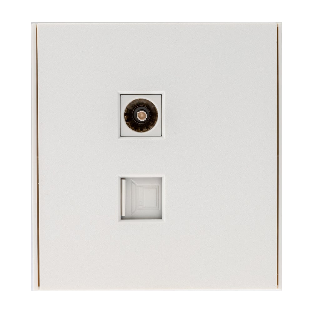 Изображение товара Механизм розетки KRANZ STRONG RJ45 категория 6 + TV жемчуг KR-78-0722-4