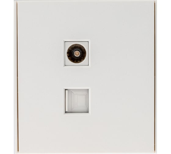 Изображение товара Механизм розетки KRANZ STRONG RJ45 категория 6 + TV жемчуг KR-78-0722-4