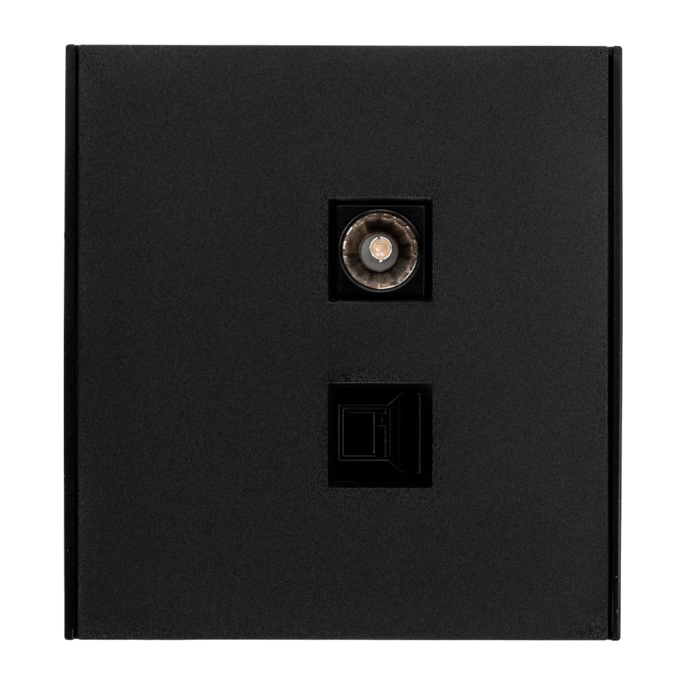 Изображение товара Розетка KRANZ STRONG KR-78-0722-5 Антрацит RJ45+TV