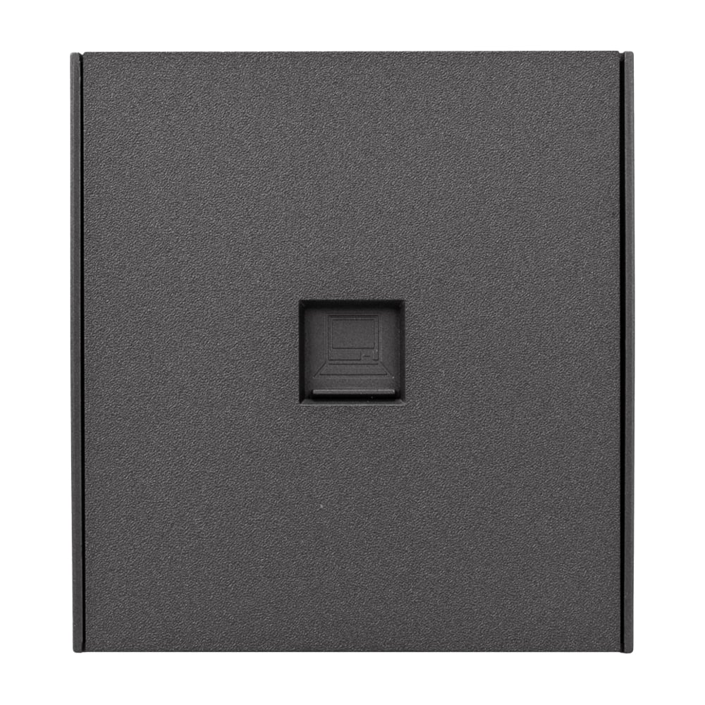 Изображение товара Розетка компьютерная RJ45 KRANZ STRONG категория 6 с/у графит KR-78-0724-6