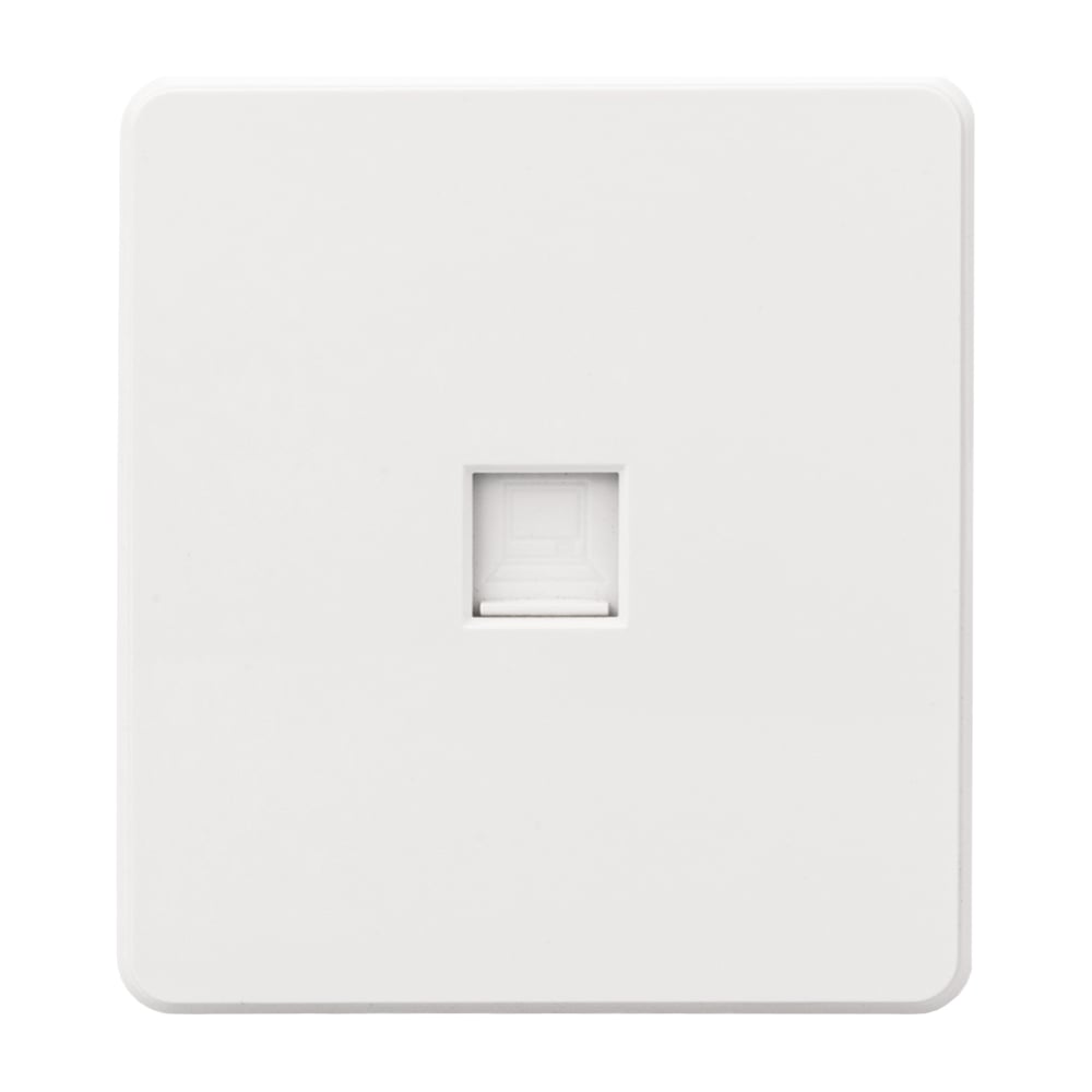 Изображение товара Розетка KRANZ ROUND KR-78-0724-1: RJ45 категория 6, перламутр