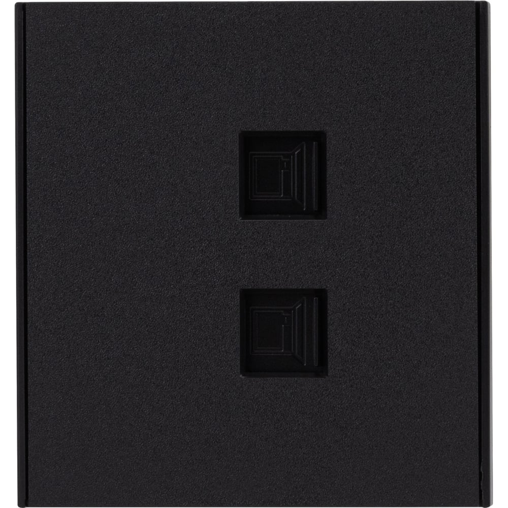 Изображение товара Розетка RJ45 KRANZ STRONG 2 гнезда антрацит 6 кейс