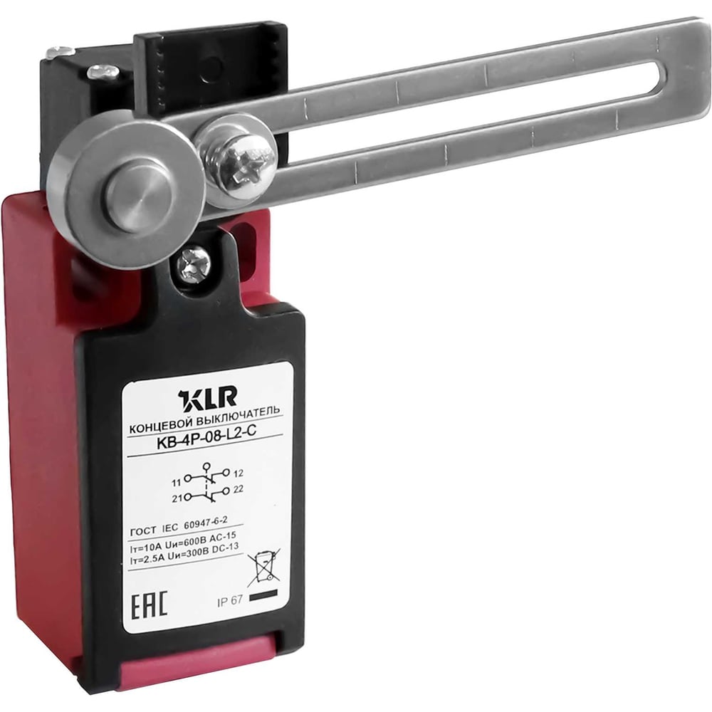 Изображение товара Выключатель KLR KB-4P-08-L2-C 2NC slow action