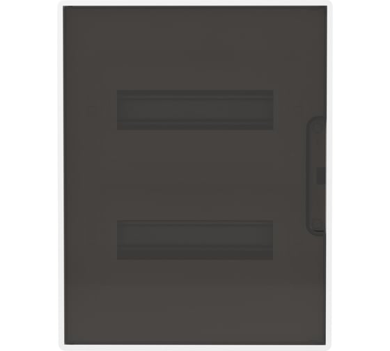 Изображение товара Щиток DKC 24 мод встраиваемый, белый, с тонированной дверцей, с шин. PEN 2шт 8отв 2шт 6отв.  1 ШТ F24B1WDDIY