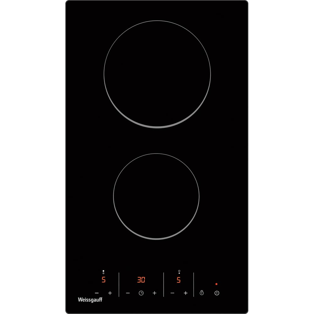 Изображение товара Стеклокерамическая панель Weissgauff HV 32 BM 431362 с двумя конфорками и сенсорным управлением