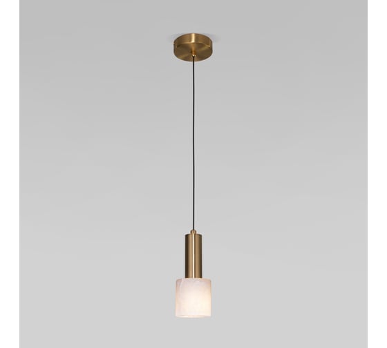 Изображение товара Подвесной светильник Eurosvet под лампу G9 из алебастра Marba 304055 латунь a072023