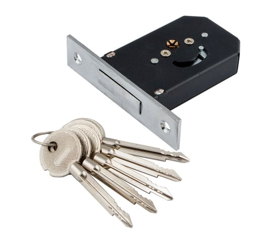 Изображение товара Замок врезной 156F-CP хром 5 ключей S-Locked "ESOTERIC" 121158