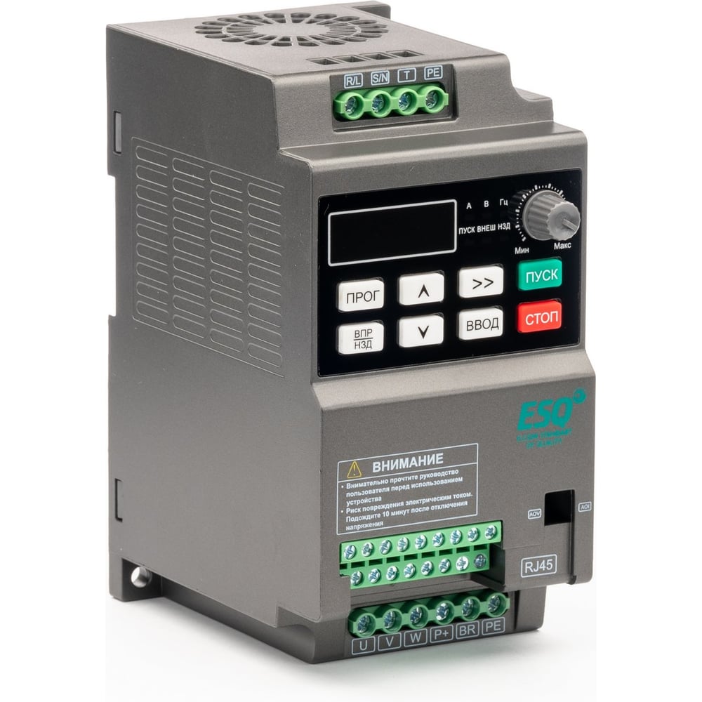 Изображение товара Частотный преобразователь ESQ -230-2S-0.7K 0.75кВт, 220В 08.04.304418