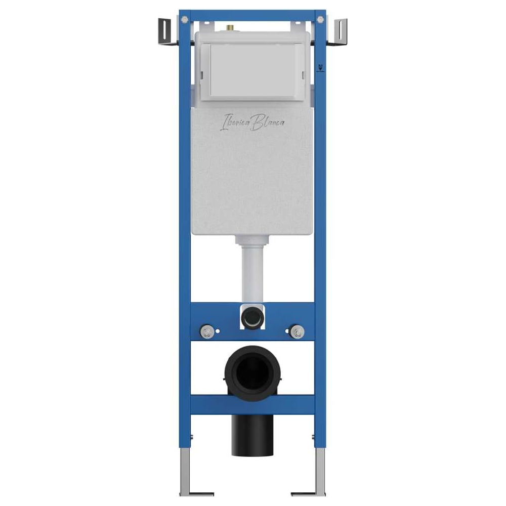 Изображение товара Комплект 2 в 1 IBERICA BLANCA инсталляция 40 см+клавиша смыва золото глянцевое, нержавеющая сталь INOX-O IB.B081.006 IB.001M.816