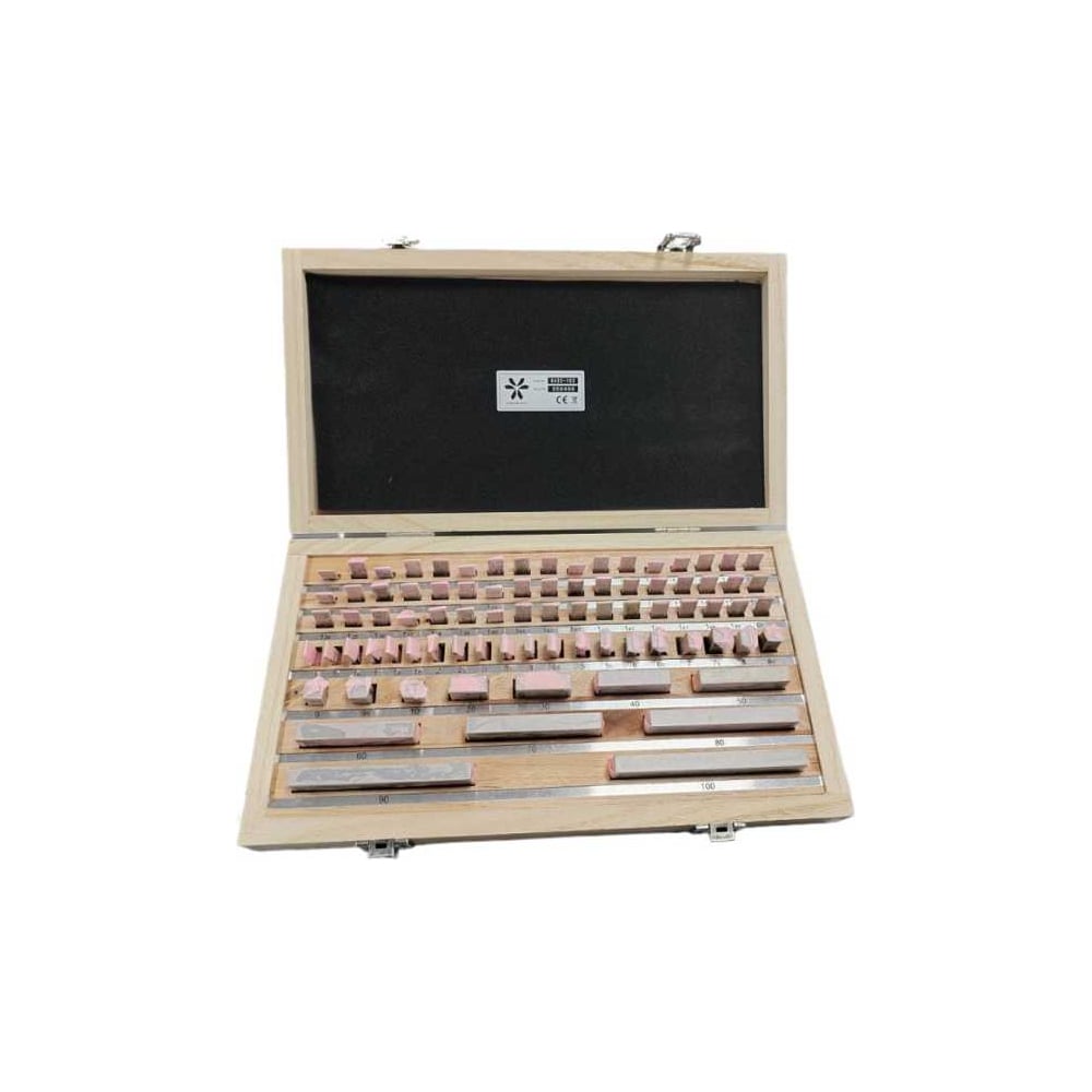 Изображение товара Набор концевых мер длины MIYAMOTOMETROLOGY ISO3650 83шт класс 1 стальные 6432-183