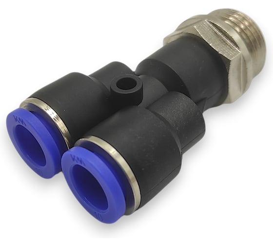 Изображение товара Тройник Y-образный Контактная Механика трубка 10мм, G1/2 KZPWT10-04G