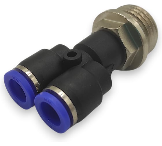 Изображение товара Тройник Y-образный Контактная Механика трубка 8мм, G1/2 KZPWT08-04G