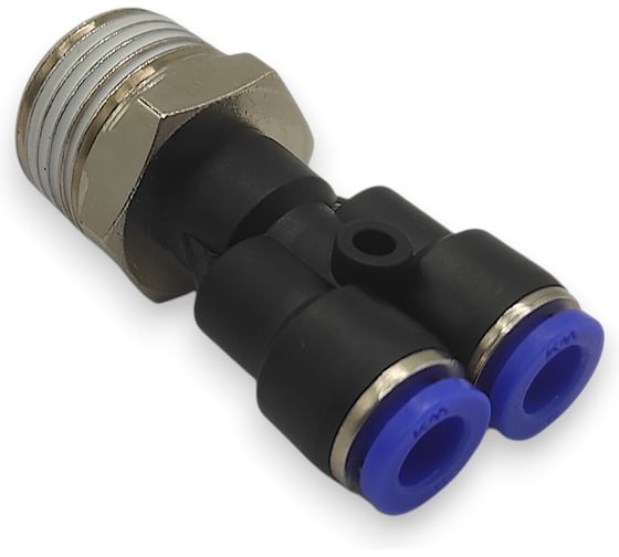 Изображение товара Тройник Y-образный Контактная Механика трубка 6мм, 1/2 KZPWT06-04P