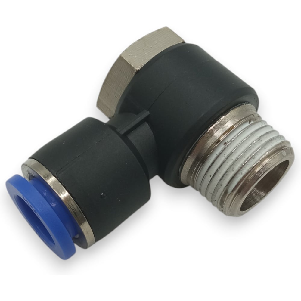 Изображение товара Фитинг угловой Контактная Механика трубка 10мм, 3/8 KZPH10-03P