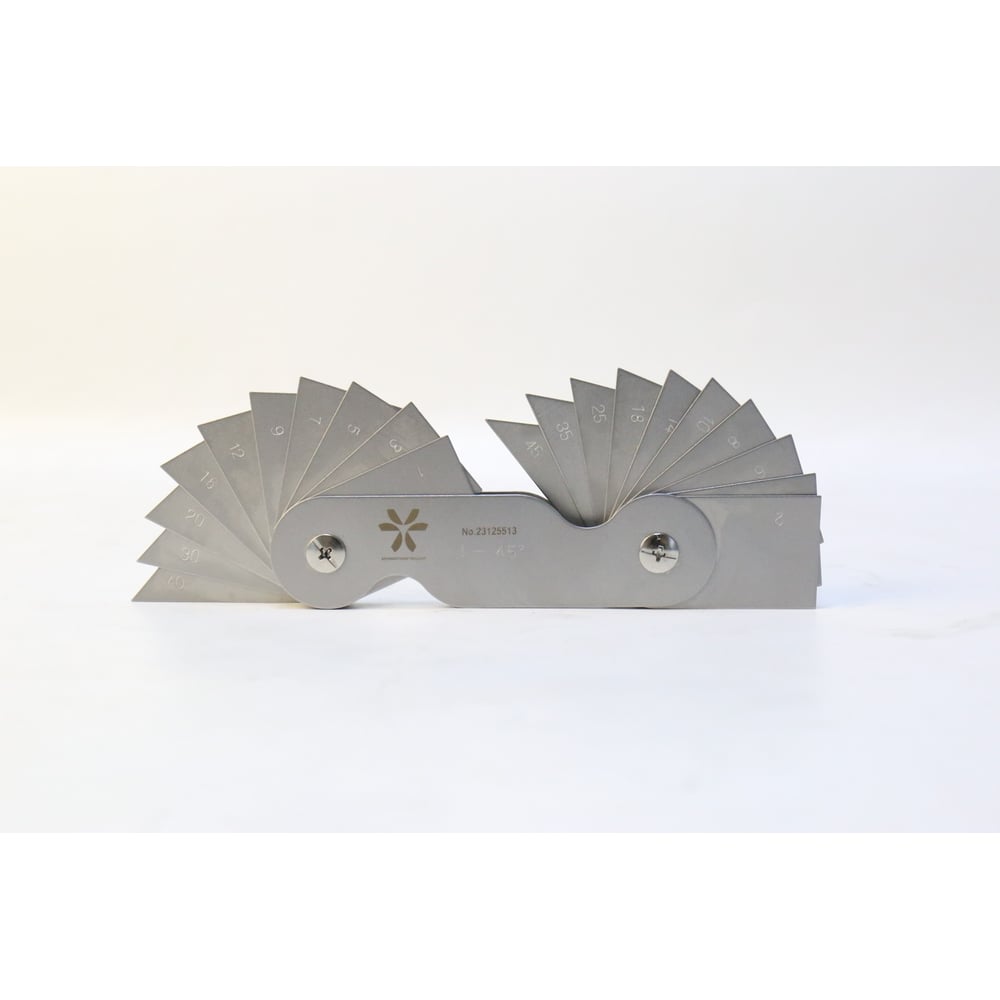 Изображение товара Шаблон MIYAMOTOMETROLOGY 9133-20 Углы и радиусы 1-45 мм