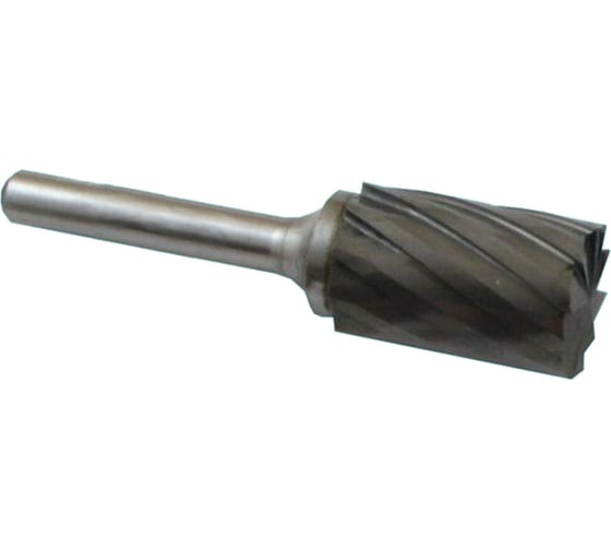 Изображение товара Борфреза твердосплавная цилиндрическая В12 25С06 (12x25x6х65 мм; спиральная крупная насечка) CNIC 58172