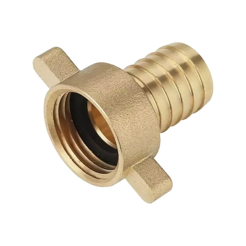 Изображение товара Штуцер латунный VIEIR 2шт с накидной гайкой 3/4 × выход 20 мм для увеличенного пропуска воды VR55/4-20