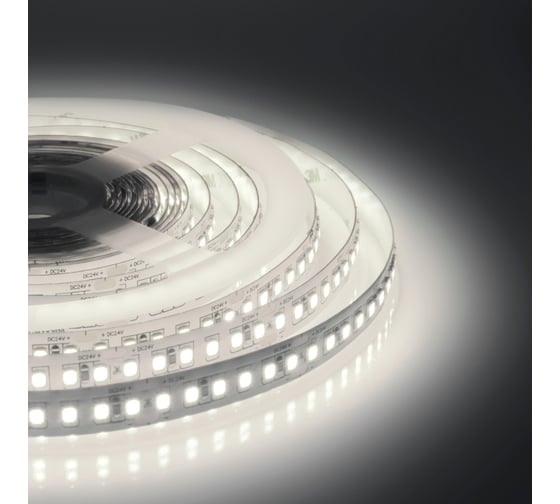 Изображение товара Светодиодная лента Apeyron 24В, ПРО 18Вт/м, smd2835, 168д/м, IP20, 2000Лм/м 5м, 4000К 00-313