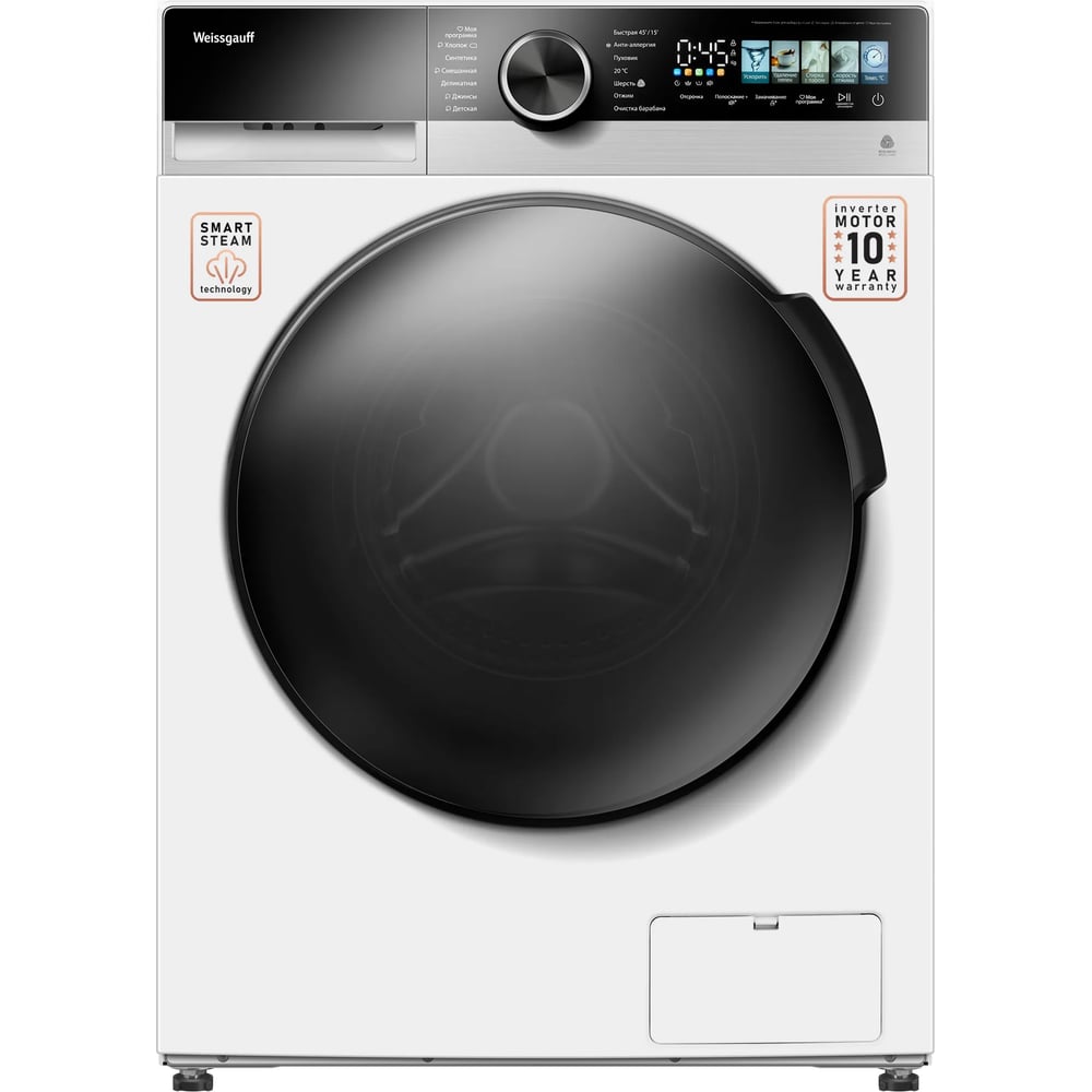 Изображение товара Стиральная машина Weissgauff WM 45148 Color Touch Inverter Steam 439643